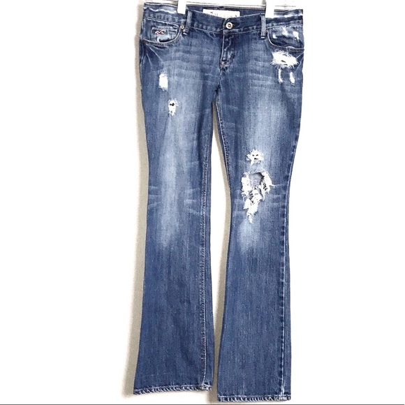 Hollister Denim - ♡ HOLLISTER RIPPED DISTRESSED VENICE BOOT JEANS ♡